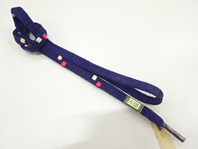 JAPANESE KIMONO / UNUSED HAND-TIED OBIJIME